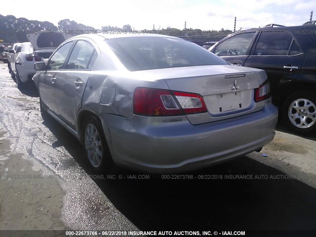 4A32B2FF5BE025411 - 2011 MITSUBISHI GALANT FE SILVER photo 3