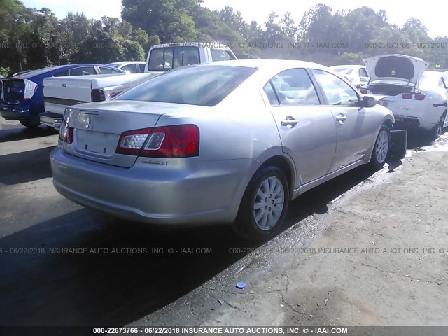 4A32B2FF5BE025411 - 2011 MITSUBISHI GALANT FE SILVER photo 4