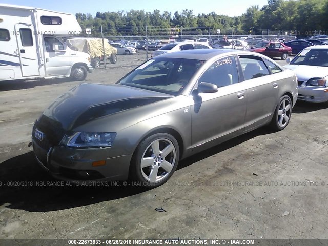 WAUDH74F18N092085 - 2008 AUDI A6 3.2 QUATTRO TAN photo 2