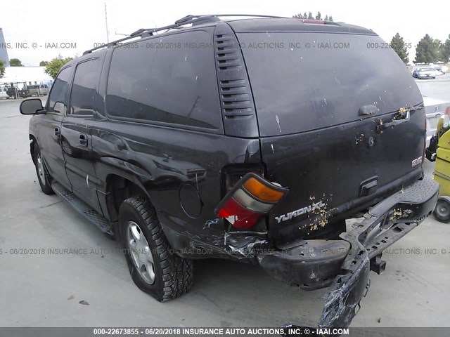 1GKFK66U76J176097 - 2006 GMC YUKON XL DENALI BLACK photo 3