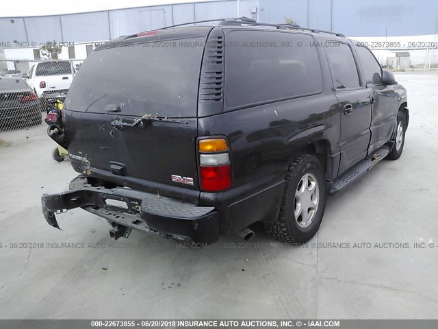 1GKFK66U76J176097 - 2006 GMC YUKON XL DENALI BLACK photo 4