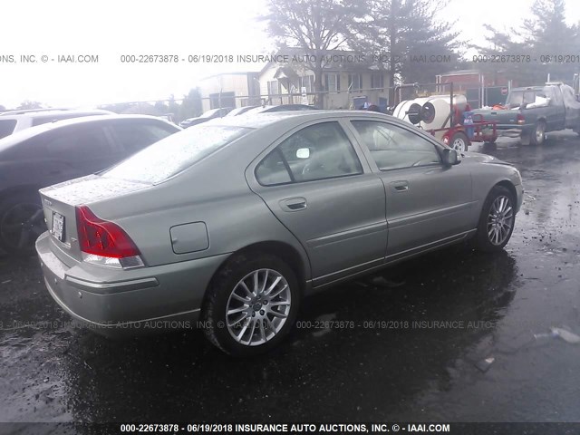 YV1RS592582686632 - 2008 VOLVO S60 2.5T GREEN photo 4