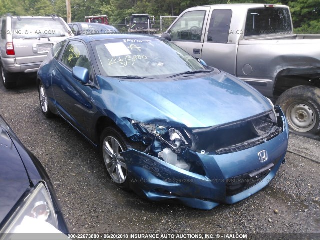 JHMZF1C62BS006416 - 2011 HONDA CR-Z EX BLUE photo 1