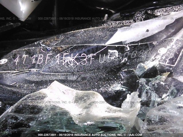 4T1BF1FK3FU060681 - 2015 TOYOTA CAMRY LE/XLE/SE/XSE BLACK photo 9