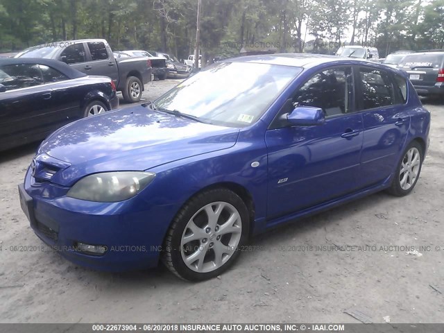 JM1BK344971731774 - 2007 MAZDA 3 HATCHBACK BLUE photo 2