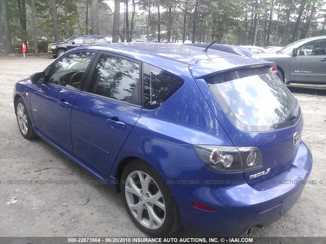 JM1BK344971731774 - 2007 MAZDA 3 HATCHBACK BLUE photo 3