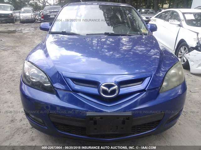 JM1BK344971731774 - 2007 MAZDA 3 HATCHBACK BLUE photo 6