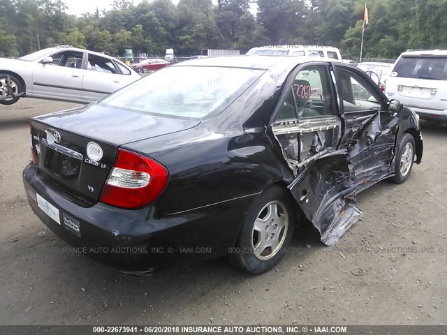4T1BF32KX2U031271 - 2002 TOYOTA CAMRY LE/XLE/SE შავი ფოტო 4