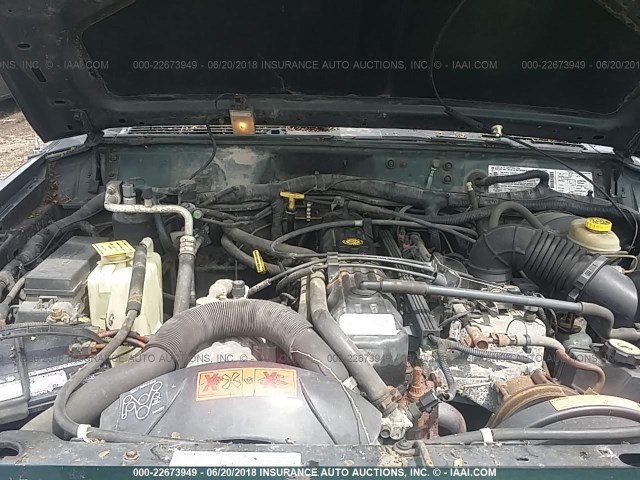 1J4FF68S0XL504424 - 1999 JEEP CHEROKEE SPORT/CLASSIC მწვანე ფოტო 10
