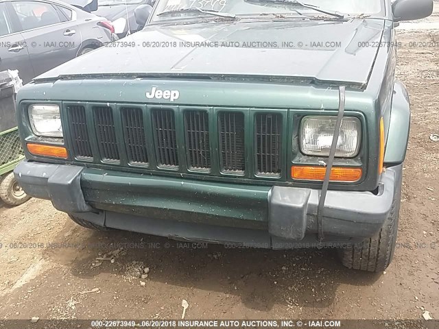 1J4FF68S0XL504424 - 1999 JEEP CHEROKEE SPORT/CLASSIC GREEN photo 6