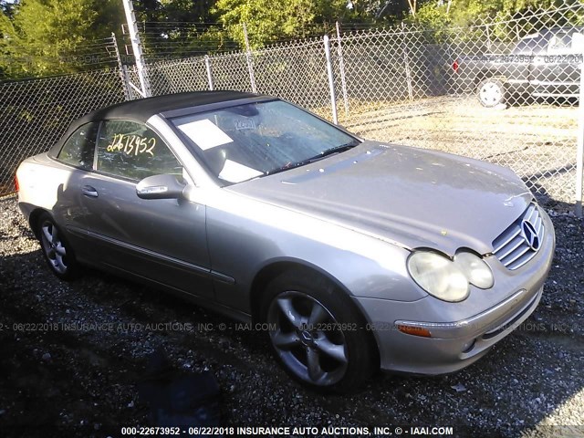 WDBTK65J95F164717 - 2005 MERCEDES-BENZ CLK 320 SILVER photo 1