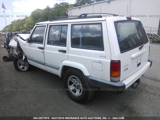 1J4FF68S5XL630648 - 1999 JEEP CHEROKEE SPORT/CLASSIC თეთრი ფოტო 3