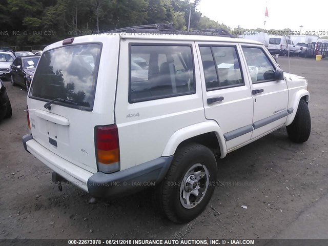 1J4FF68S5XL630648 - 1999 JEEP CHEROKEE SPORT/CLASSIC თეთრი ფოტო 4
