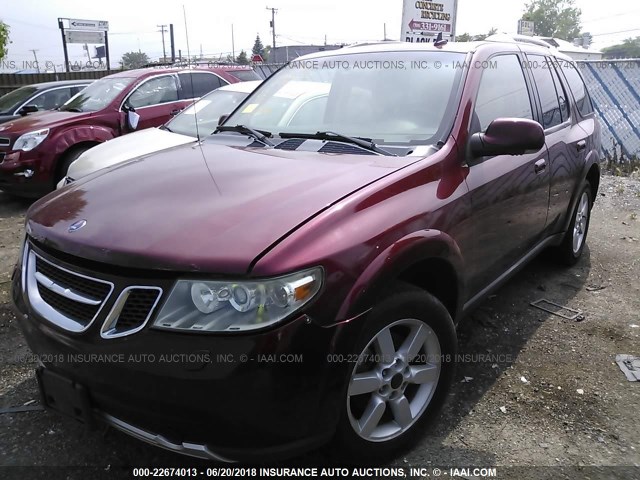 5S3ET13M562802097 - 2006 SAAB 9-7X ARC MAROON photo 2