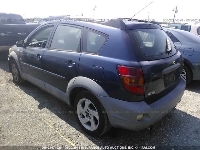 5Y2SL62843Z409284 - 2003 PONTIAC VIBE BLUE photo 3