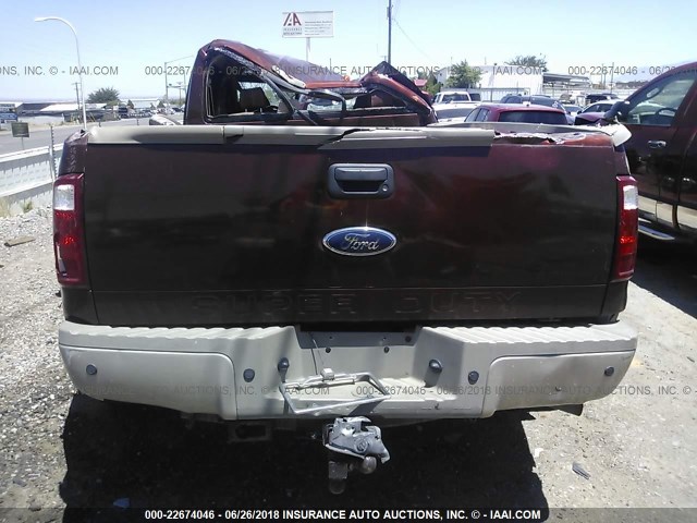 1FTXW43R98EB34972 - 2008 FORD F450 SUPER DUTY BROWN photo 8