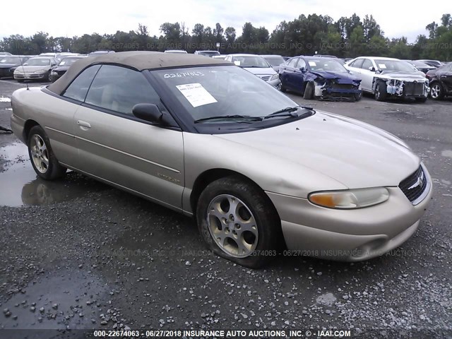 3C3EL55H4XT583022 - 1999 CHRYSLER SEBRING JXI GOLD photo 1