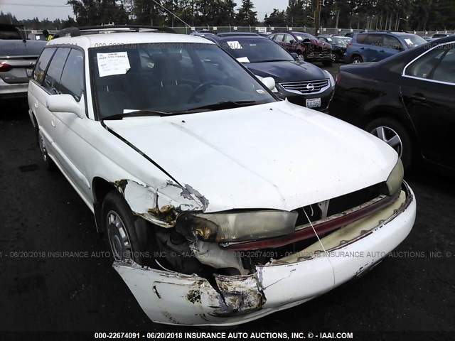 4S3BK4353V7311339 - 1997 SUBARU LEGACY L WHITE photo 1