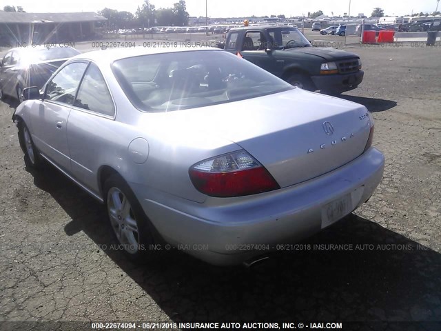 19UYA42693A003732 - 2003 ACURA 3.2CL TYPE-S SILVER photo 3