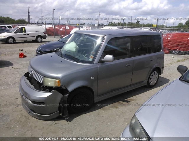 JTLKT324164045567 - 2006 TOYOTA SCION XB Plata foto 2