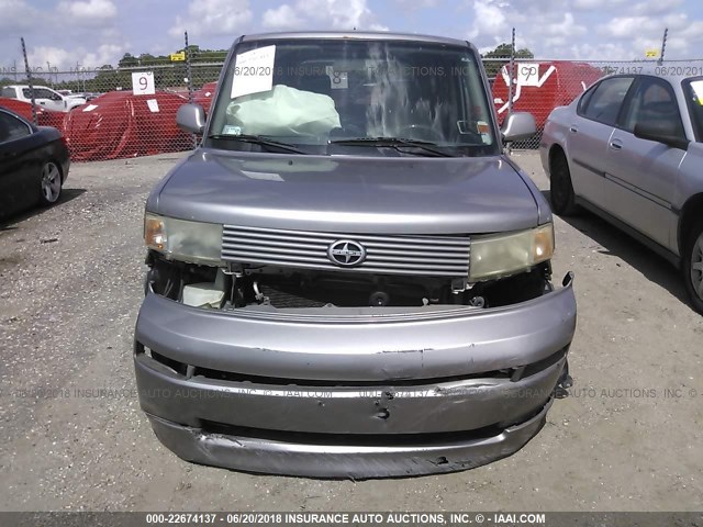 JTLKT324164045567 - 2006 TOYOTA SCION XB Plata foto 6