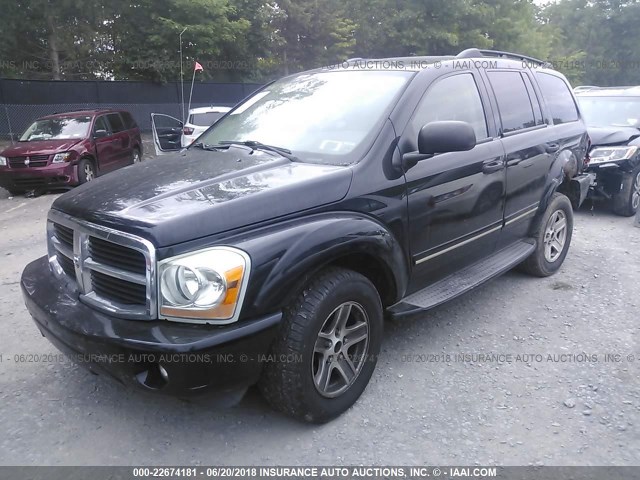 1D4HB58D44F219700 - 2004 DODGE DURANGO LIMITED BLACK photo 2