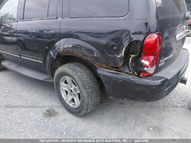 1D4HB58D44F219700 - 2004 DODGE DURANGO LIMITED BLACK photo 6