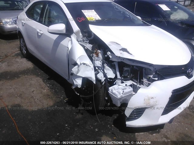 5YFBURHE1FP299451 - 2015 TOYOTA COROLLA L/LE/LE PLS/PRM/S/S PLS WHITE photo 6