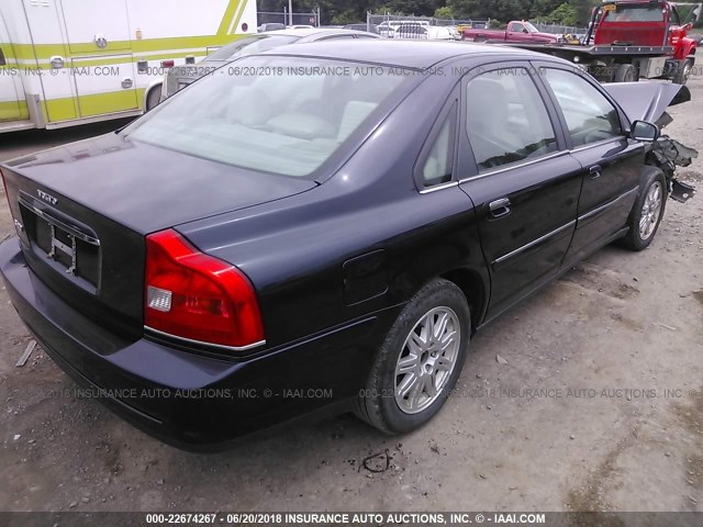 YV1TS592351413244 - 2005 VOLVO S80 2.5T BLUE photo 4