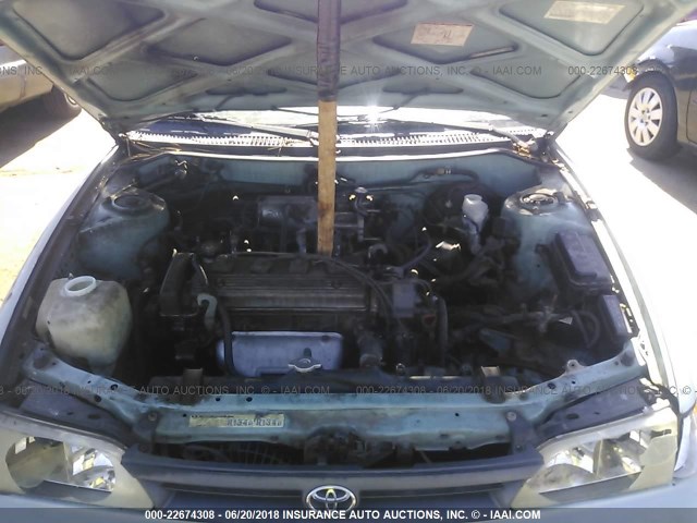 1NXAE09B7SZ294126 - 1995 TOYOTA COROLLA LE/DX BLUE photo 10