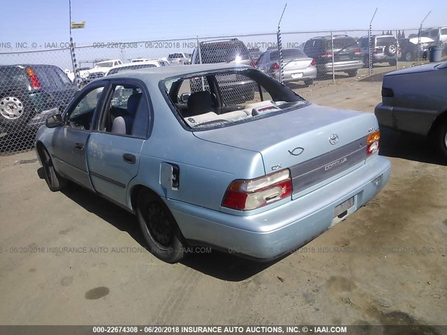 1NXAE09B7SZ294126 - 1995 TOYOTA COROLLA LE/DX BLUE photo 3