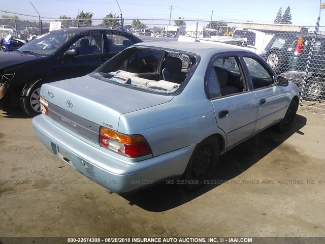 1NXAE09B7SZ294126 - 1995 TOYOTA COROLLA LE/DX BLUE photo 4