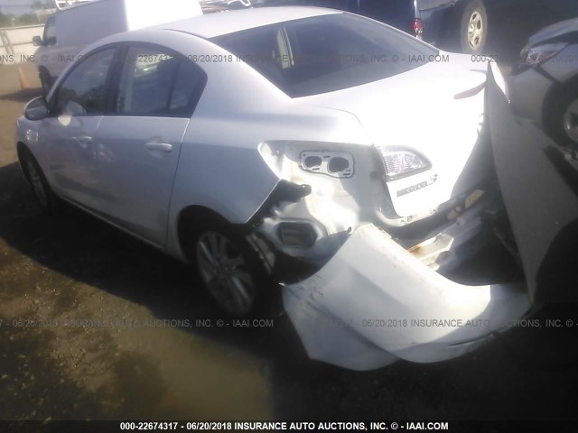 JM1BL1V72C1689260 - 2012 MAZDA 3 I WHITE photo 3