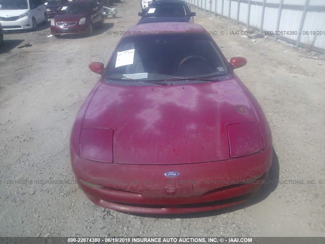 1ZVLT20A4T5116525 - 1996 FORD PROBE SE RED photo 6