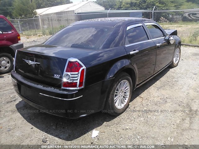 2C3CA4CD6AH104896 - 2010 CHRYSLER 300 TOURING BLACK photo 4