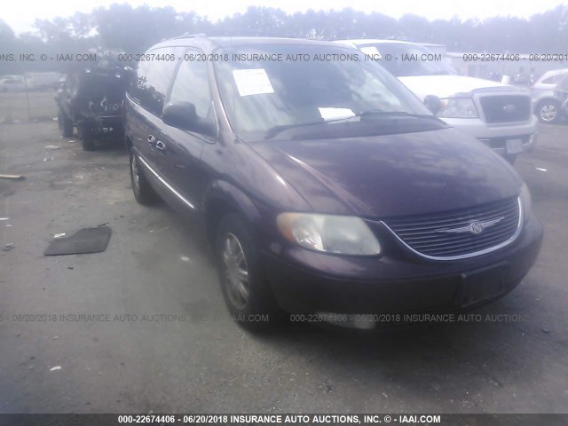 2C8GP64L73R376799 - 2003 CHRYSLER TOWN & COUNTRY LIMITED MAROON photo 1