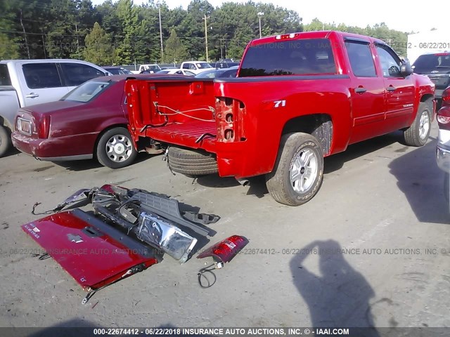 3GCPCSE08BG322488 - 2011 CHEVROLET SILVERADO C1500 LT RED photo 4