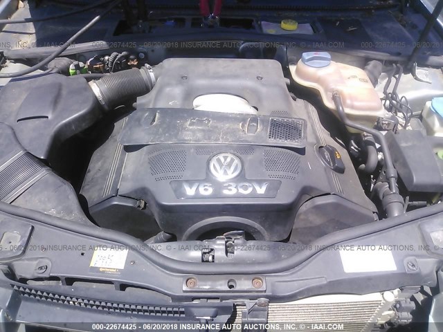 WVWRU63B95P020497 - 2005 VOLKSWAGEN PASSAT GLX 绿色 照片 10