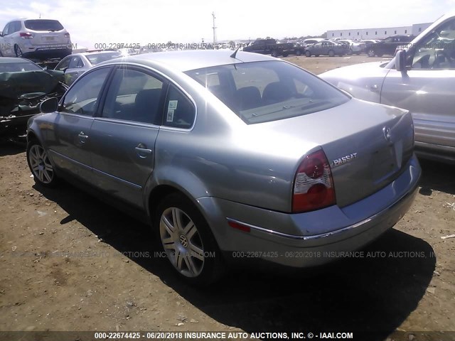 WVWRU63B95P020497 - 2005 VOLKSWAGEN PASSAT GLX 绿色 照片 3