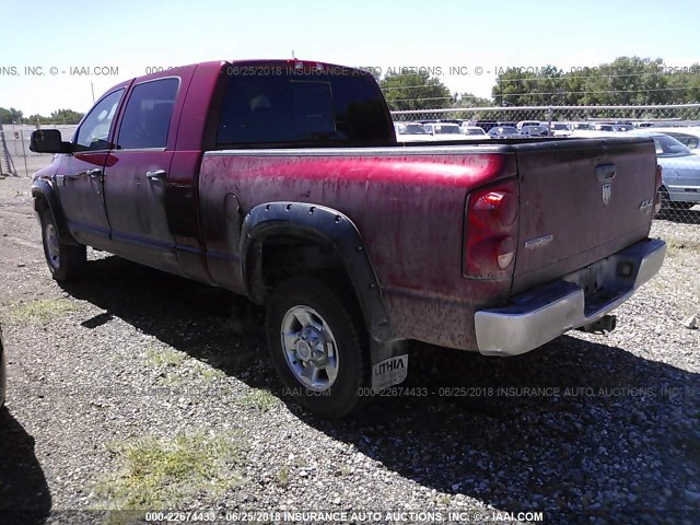 3D7KS29A97G796057 - 2007 DODGE RAM 2500 RED photo 3