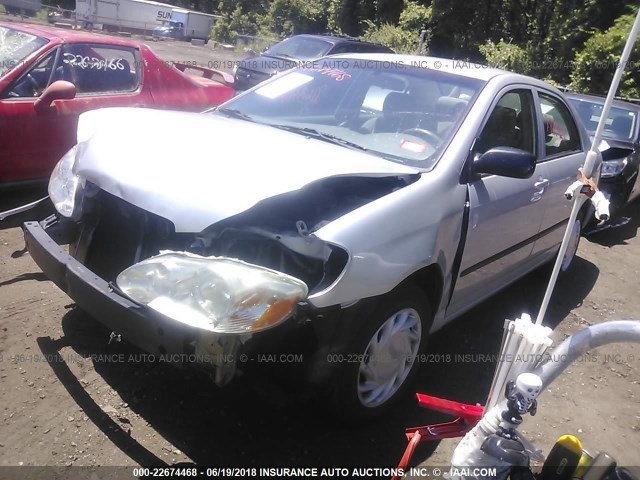 2T1BR32EX6C594815 - 2006 TOYOTA COROLLA CE/LE/S SILVER photo 2