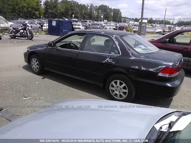 1HGCG66882A167696 - 2002 HONDA ACCORD EX/SE BLACK photo 3