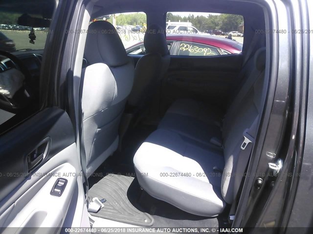 3TMLU4EN6EM164290 - 2014 TOYOTA TACOMA DOUBLE CAB ნაცრისფერი ფოტო 8