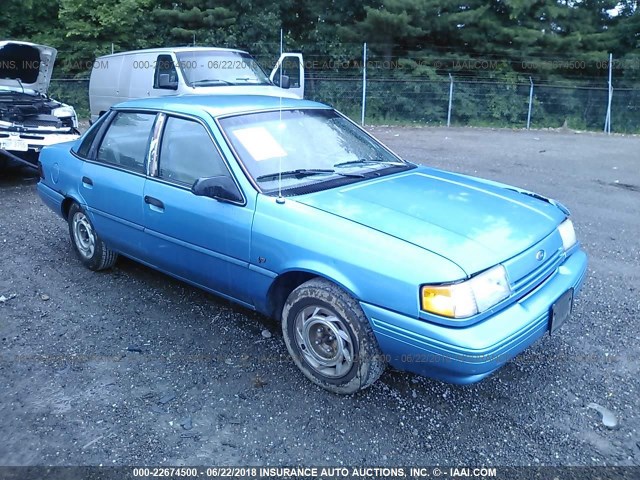 2FAPP36U9RB111718 - 1994 FORD TEMPO GL BLUE photo 1