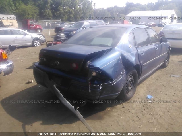 2G1WF52E339453398 - 2003 CHEVROLET IMPALA BLUE photo 6