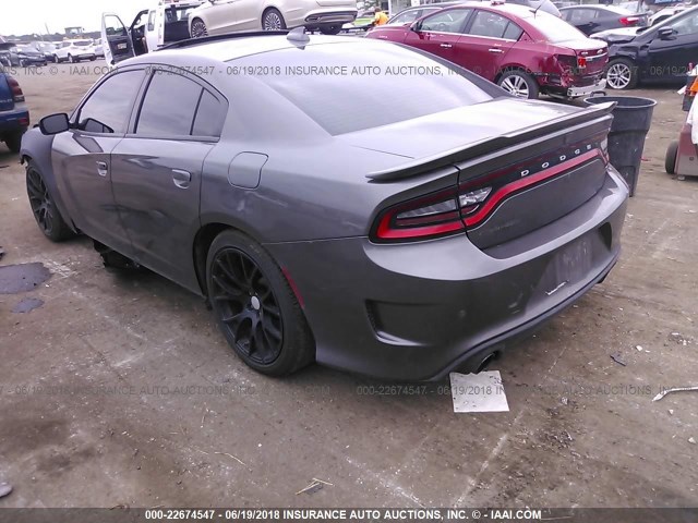 2C3CDXGJ1GH258336 - 2016 DODGE CHARGER R/T SCAT PACK GRAY photo 3