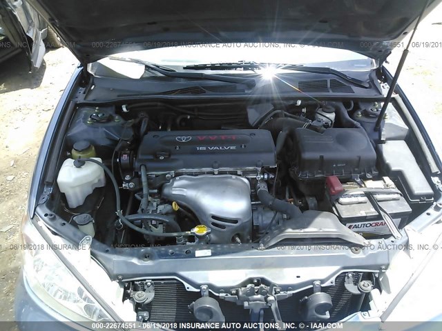 4T1BE32K24U934438 - 2004 TOYOTA CAMRY LE/XLE/SE 蓝色 照片 10