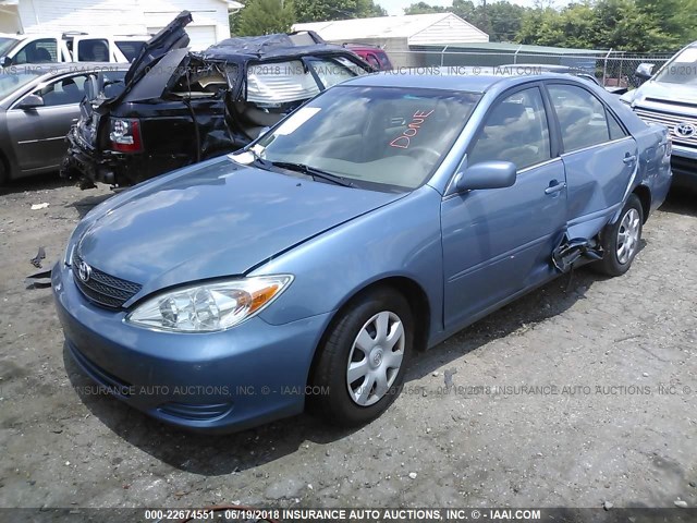 4T1BE32K24U934438 - 2004 TOYOTA CAMRY LE/XLE/SE 蓝色 照片 2