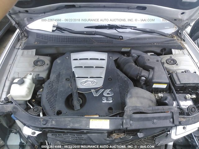 5NPEU46F27H184206 - 2007 HYUNDAI SONATA SE/LIMITED SILVER photo 10