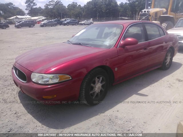 1G4HR54K93U180833 - 2003 BUICK LESABRE LIMITED RED photo 2